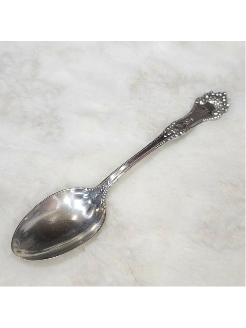 English Sterling Silver Antique Spoon marked J, ArA